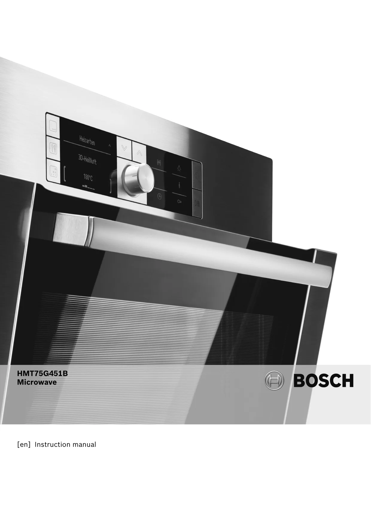 Первая страница инструкции Bosch HMT75G451B