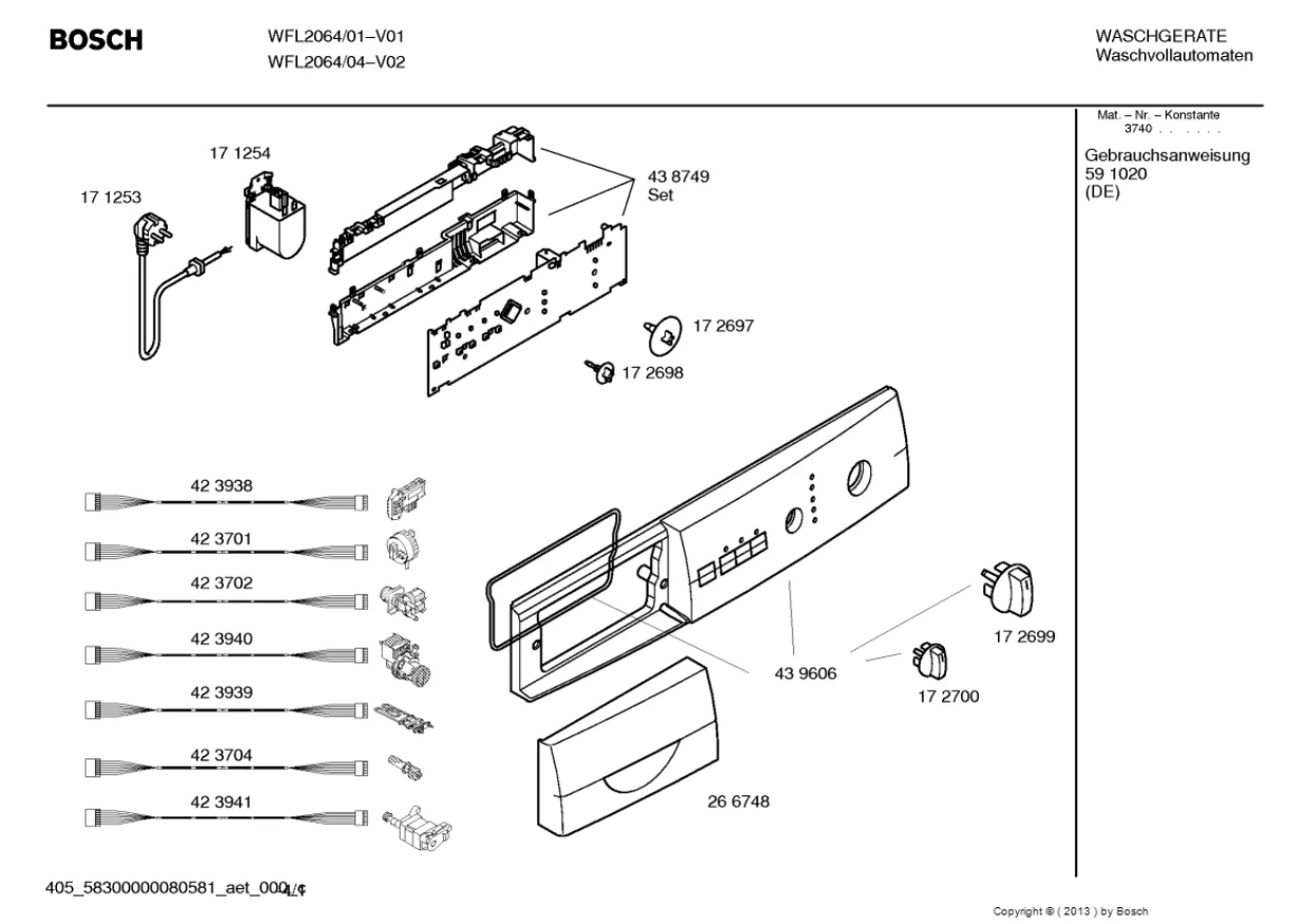 Первая страница инструкции Bosch WFL2064/01