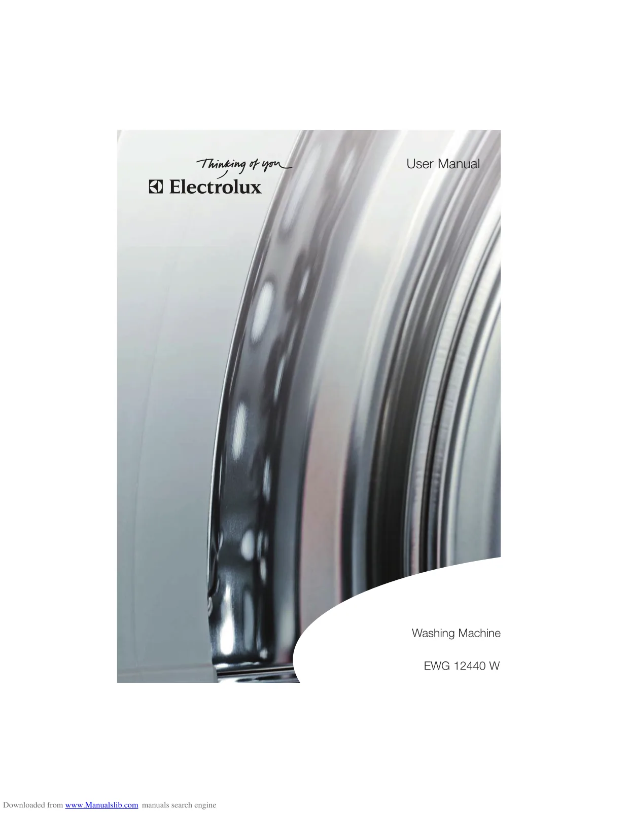 Первая страница инструкции Electrolux EWF12440W