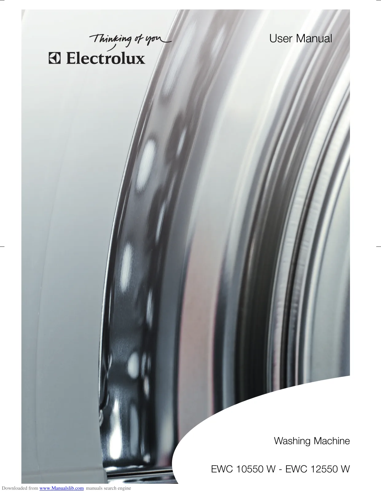 Первая страница инструкции Electrolux EWC10550W