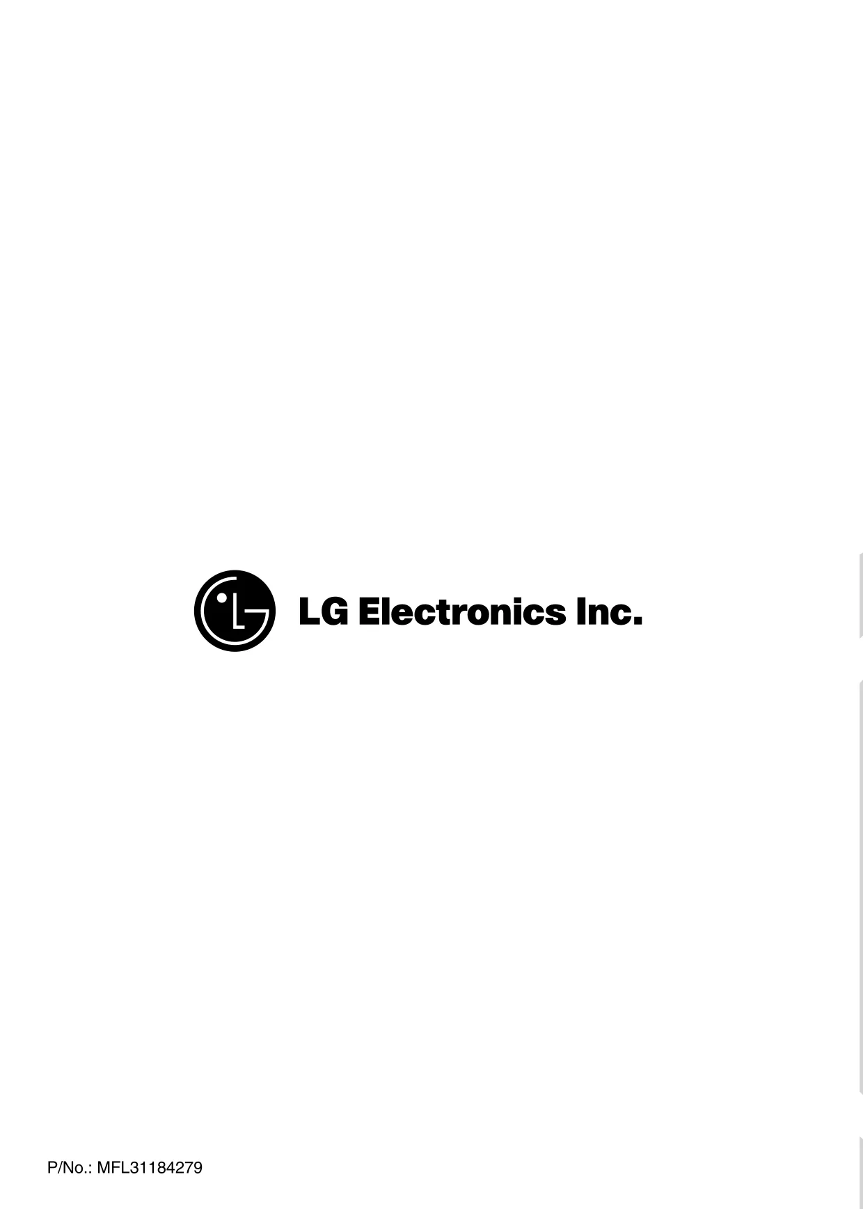 Первая страница инструкции LG WD-10400SDK