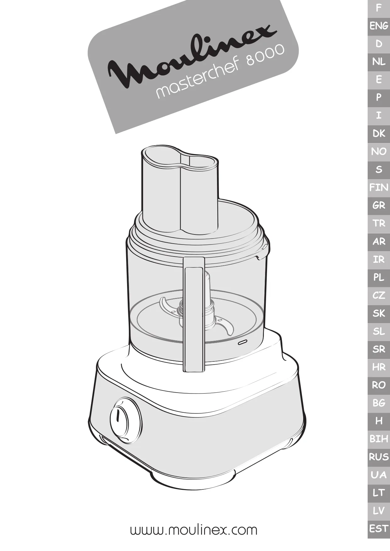 Первая страница инструкции Moulinex FP655DBE