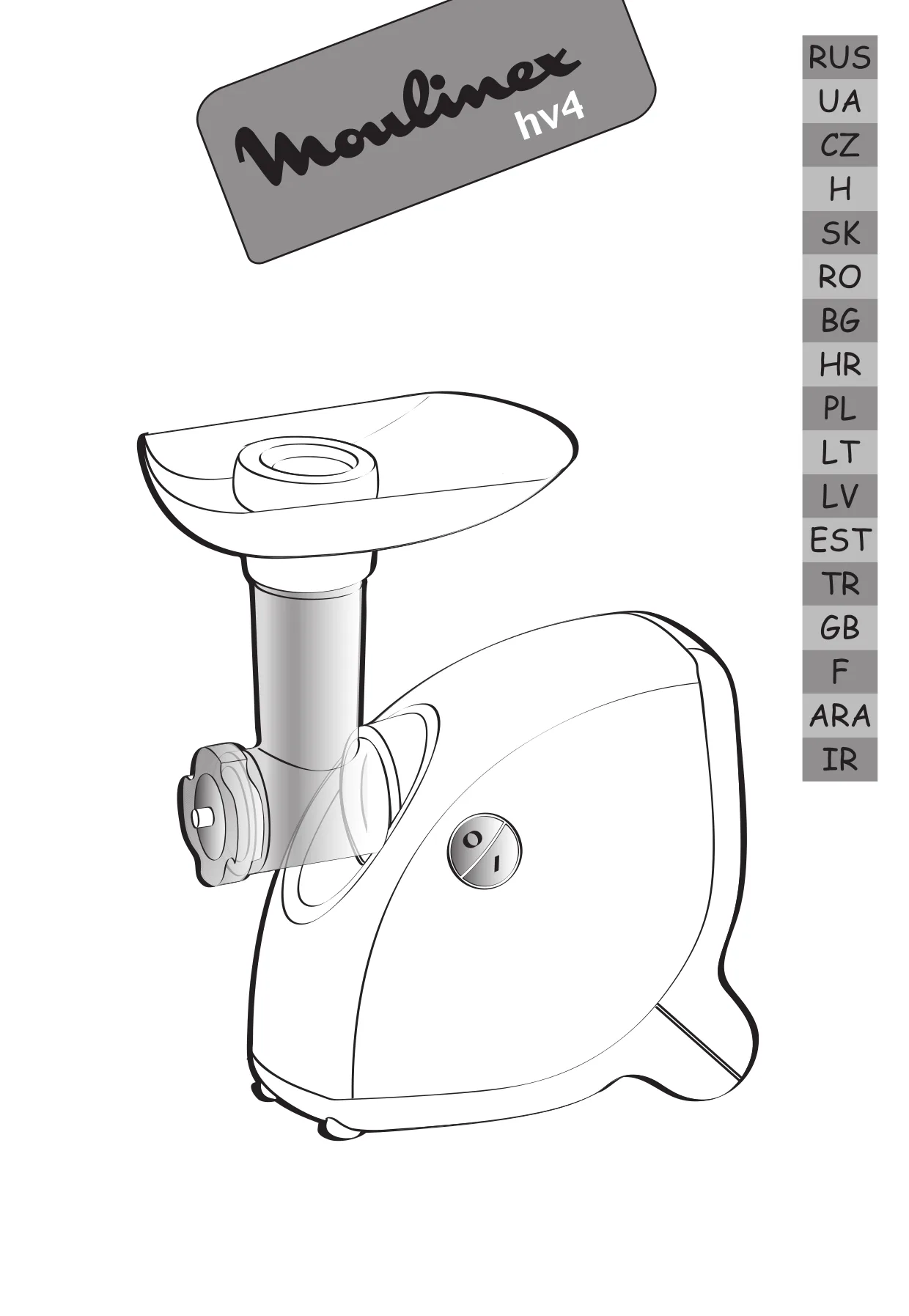 Первая страница инструкции Moulinex ME40613E