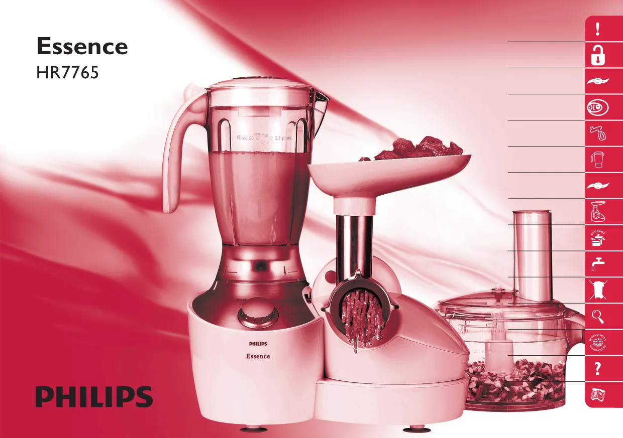 Первая страница инструкции Philips HR7765/13