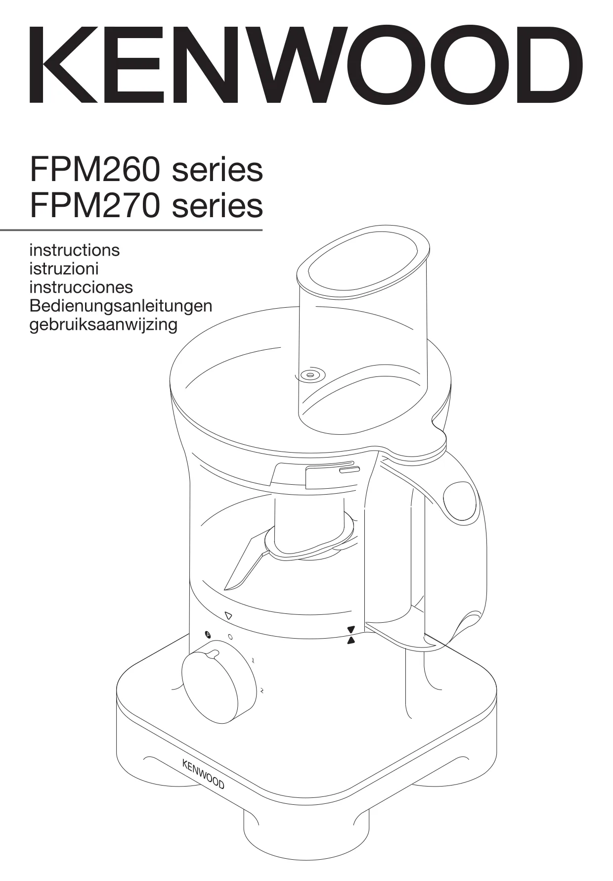 Первая страница инструкции Kenwood FPM270
