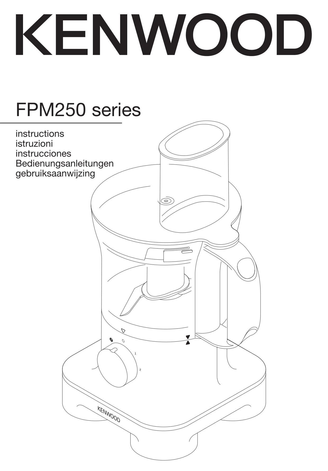 Первая страница инструкции Kenwood FPM250