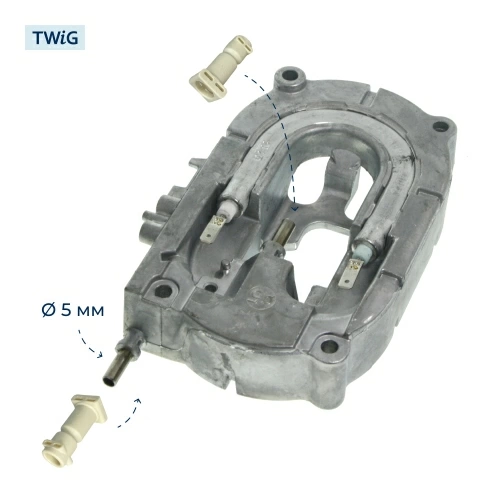 Переходник термоблока для кофеварки DeLonghi 5332239200